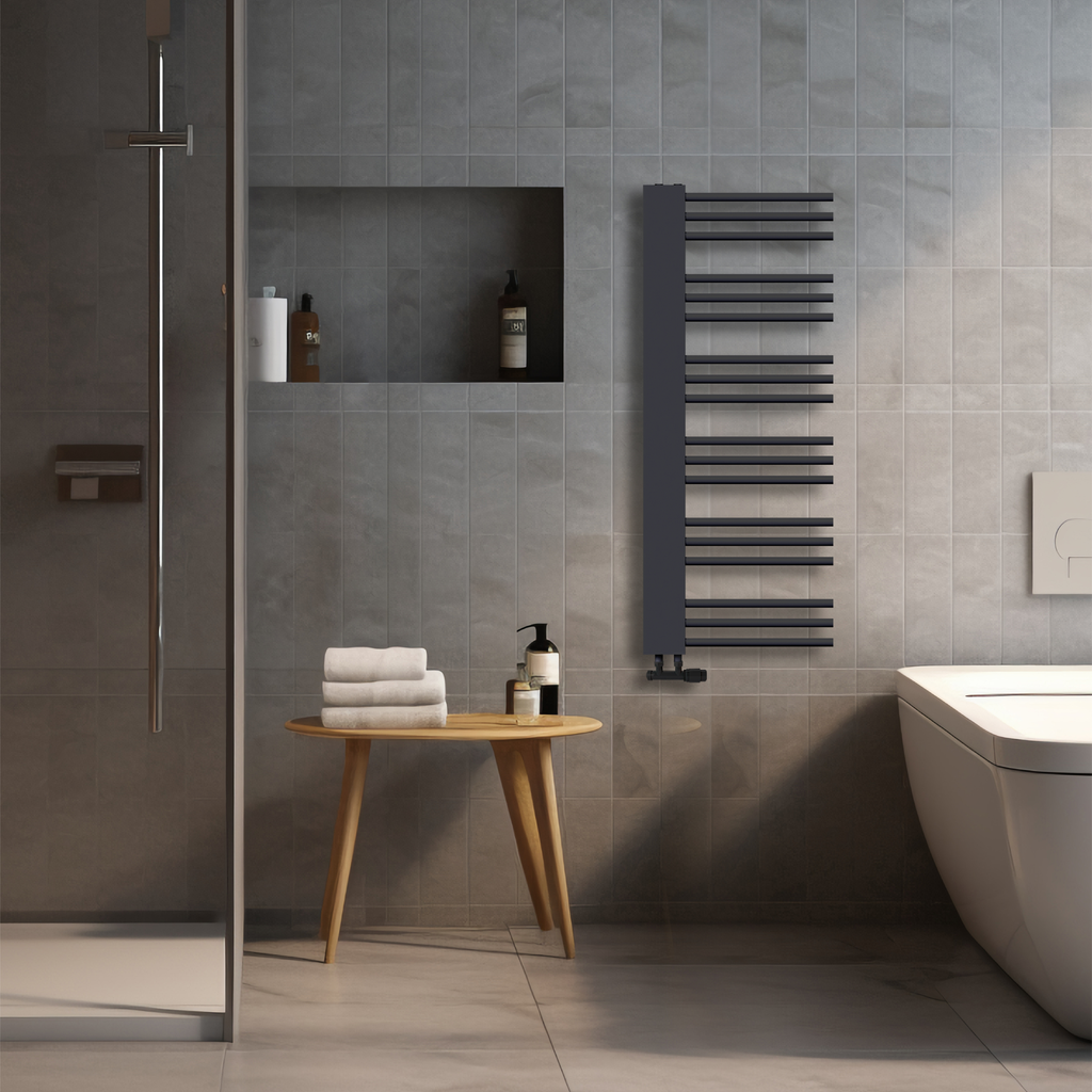 OSLO Serie Badheizkörper 1200x500mm Schwarz