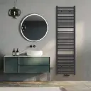 Klassisch Badheizkörper 1800x500mm Anthrazit Mittelanschluss