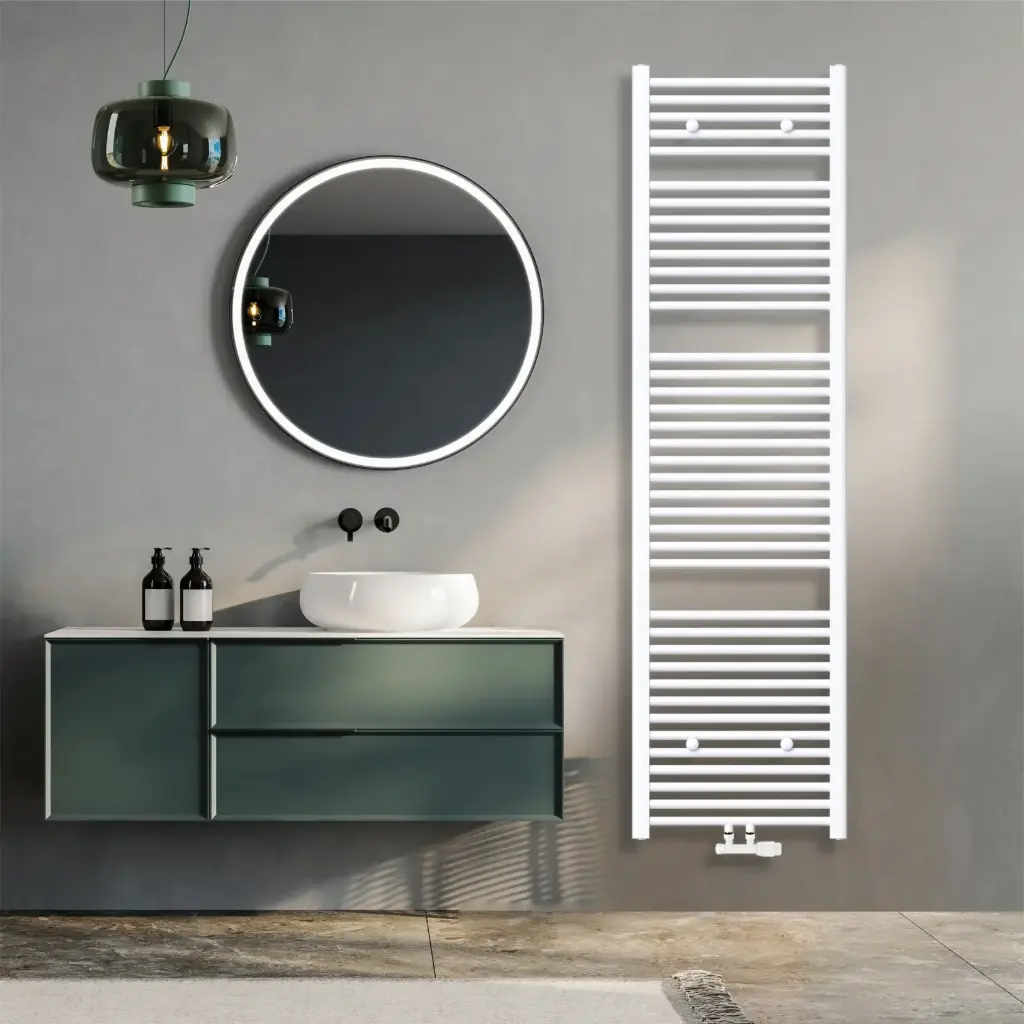 Klassisch Badheizkörper 1800x500mm Weiß Mittelanschluss