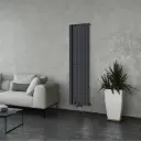 TOKYO Serie VertikalHeizkörper 1600x452mm Anthrazit Mittelanschluss
