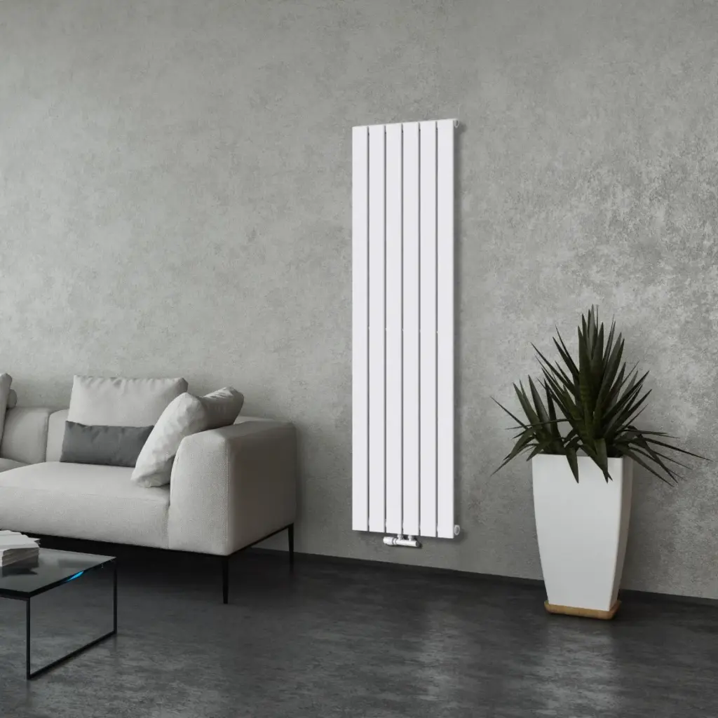 TOKYO Serie VertikalHeizkörper 1600x452mm Weiß Mittelanschluss