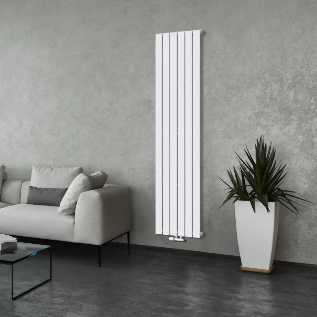 TOKYO Serie VertikalHeizkörper 1800x452mm Weiß Mittelanschluss