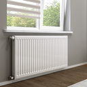 Typ 22 600x600 Flachheizkörper VK-6 mit Thermostatventil und C-Konsole