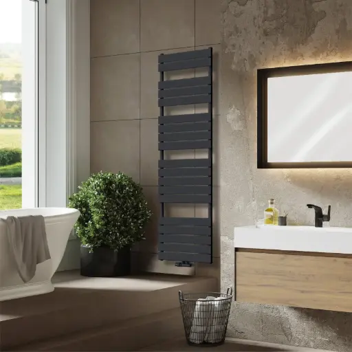 [BOS500*1800FAM] BOSTON Serie Badheizkörper 1800x500mm Anthrazit Mittelanschluss